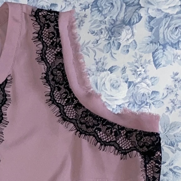 Lane Bryant Tiered Peplum 14 Eyelash Lace Trim Blouse Coquette Balletcore Fairy - Picture 4 of 9